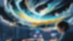 website development in a galaxy background